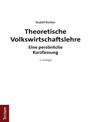 cover image of Theoretische Volkswirtschaftslehre